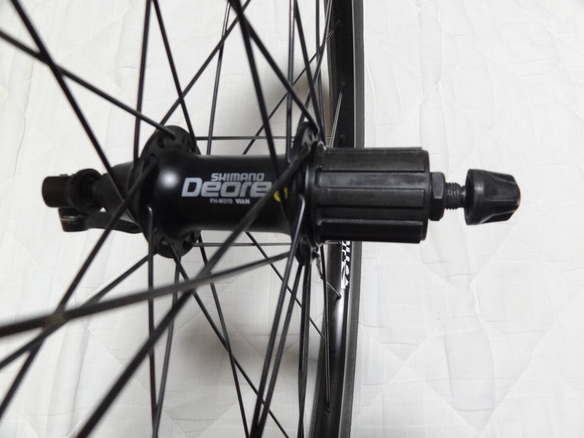 中古品　タイオガ シマノデオーレ 軽量カスタムホイール 26インチ前後セット O.L.D 100mm 135mm クリンチャー クロスバイク MTB Deore_画像8