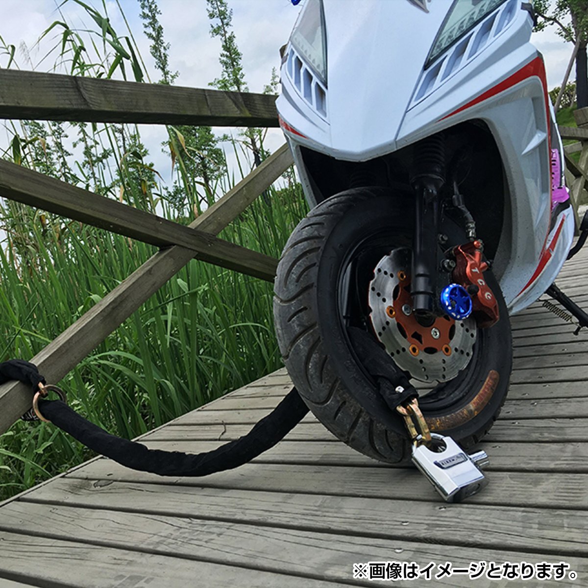  сигнализация имеется очень толстый цепь блокировка диска мотоцикл противоугонное большой громкость 120db 1.2m цепь колебание сенсор ощущение предотвращение преступления ключ 