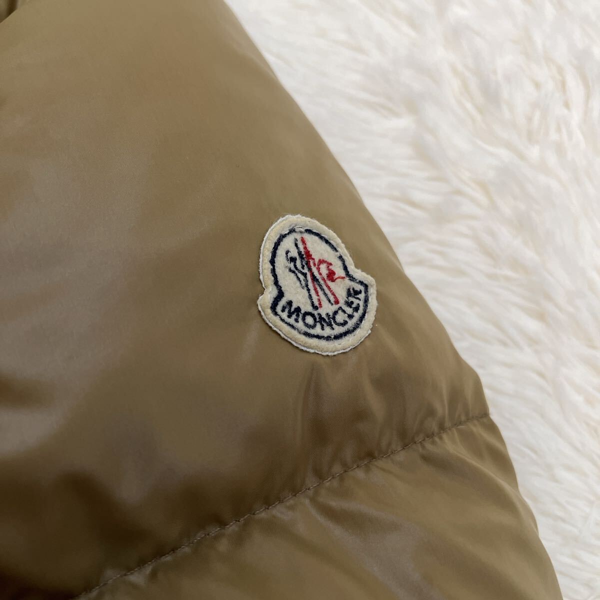 MONCLERモンクレール ダウンジャケットPARIS 3 茶タグ ベージュ_画像4