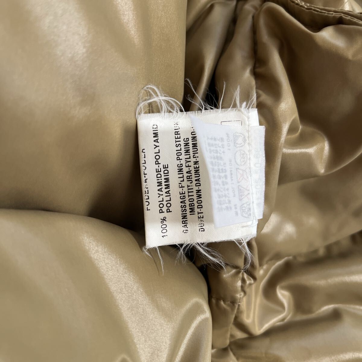 MONCLERモンクレール ダウンジャケットPARIS 3 茶タグ ベージュ_画像9