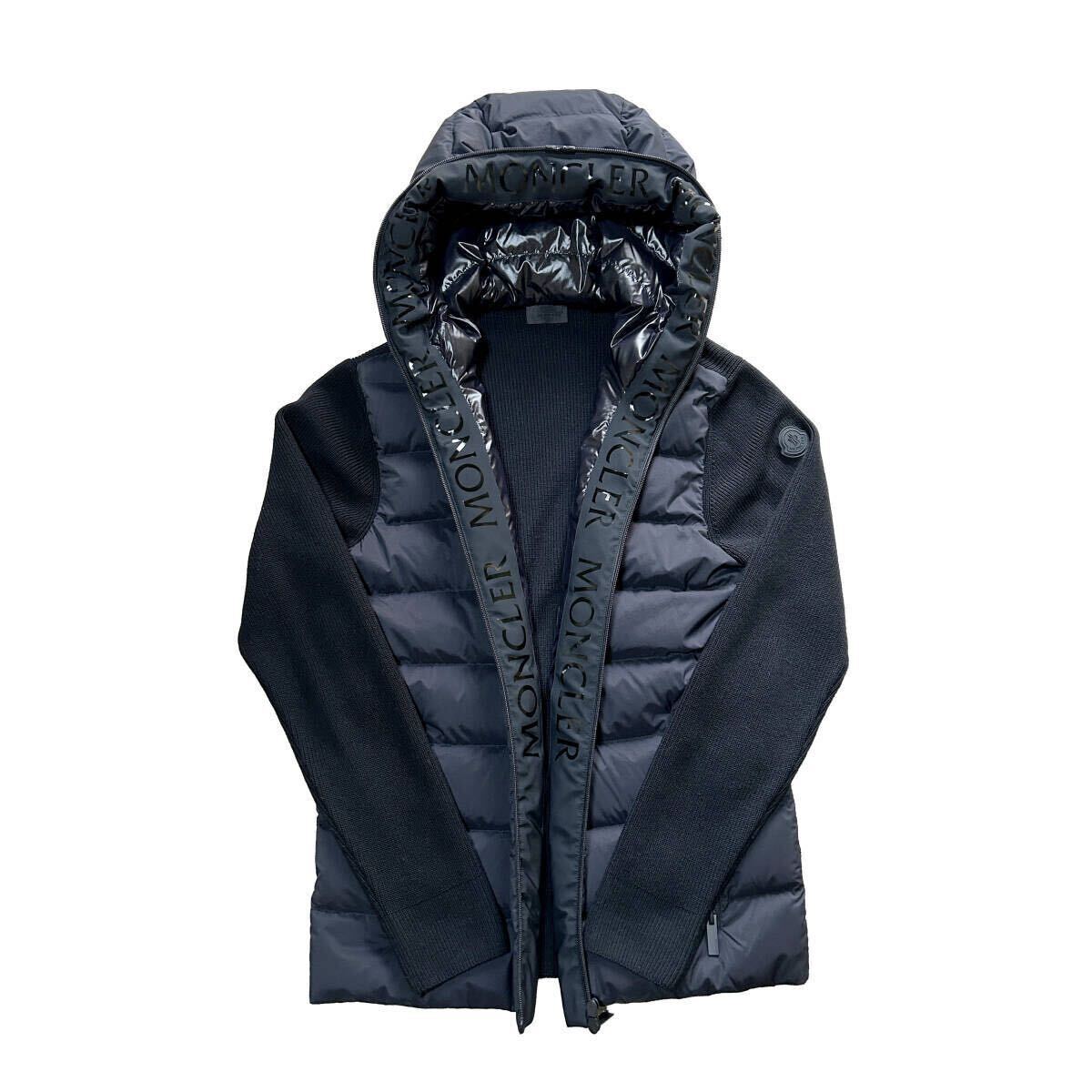 【 特別品・未使用 】 モンクレール MONCLER ニットダウンジャケット ( サイズ3 / L )黒_画像5