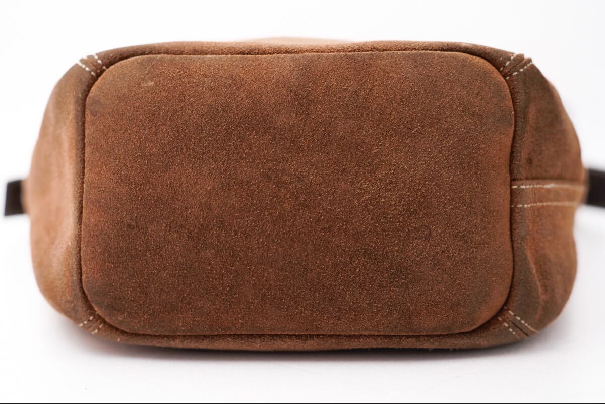 90's Vintage Coach Suede Shoulder Bag Brown / オールドコーチ コーチ ショルダーバッグ バッグ レザー ブラウン クロスボディ_画像8