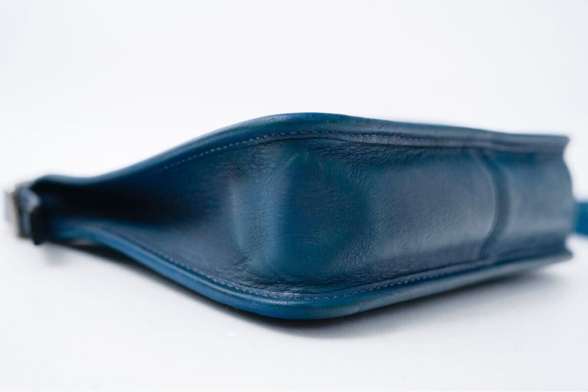 Vintage Coach Janice Legacy Blue Leather Crossbody 6610 OLDCOACH Light Blue Shoulder Bag / オールドコーチ コーチ ショルダーバッグ_画像7