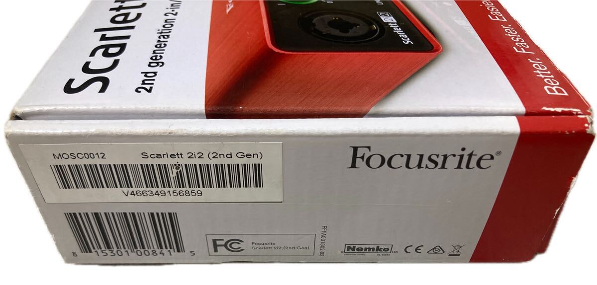 1 иен старт Focusrite Focus свет /Scarlett 2i2 G2 USB 2.0 Type C аудио интерфейс 