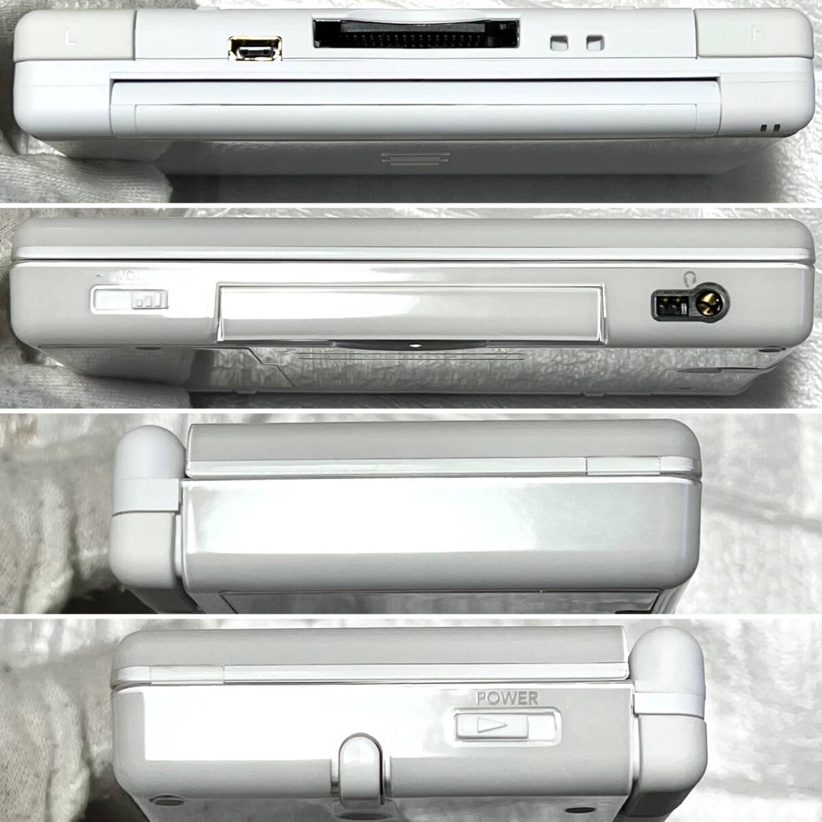 〈新品未使用〉 NDS ニンテンドーDSLite 本体 クリスタルホワイト USG-001 脳トレ NINTENDO ゲームボーイアドバンス対応 GBA DS Lite_画像9