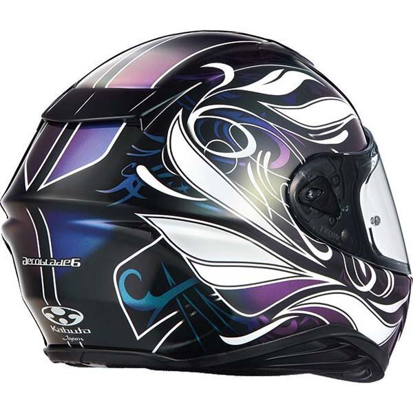 OGK Kabuto AEROBLADE6 ELFIDARK черный белый лиловый S размер (55-56)