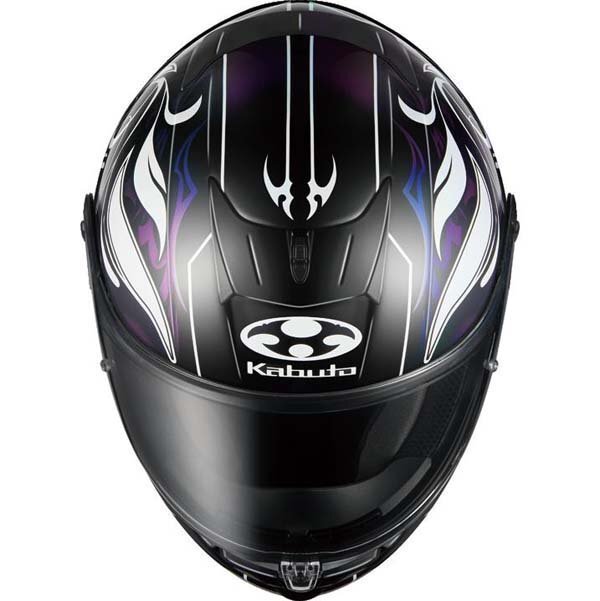 OGK Kabuto AEROBLADE6 ELFIDARK черный белый лиловый M размер (57-58)