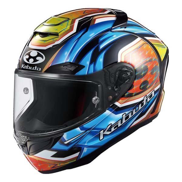 OGK Kabuto F-17 GLANZ голубой желтый S размер (55-56) OGK4966094610760