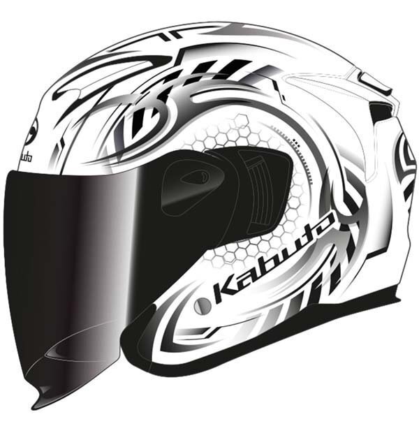 OGK Kabuto EXCEED2 CYBER Cyber жемчужно-белый черный L(59-60) 4966094630836