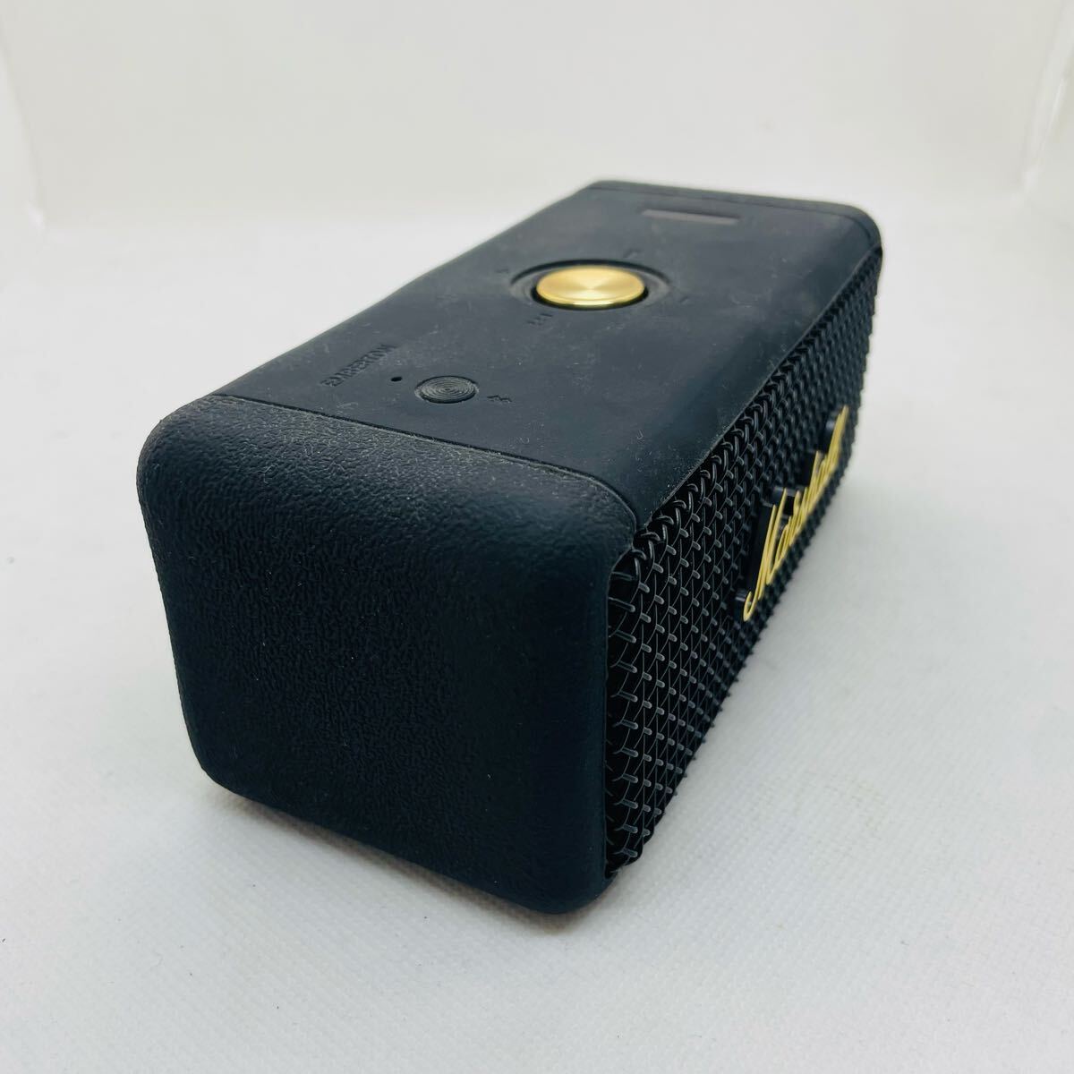 【ski11.30/5】 Marshall マーシャル EmbertonポータブルBluetoothスピーカー BLACK&BRASS_画像3