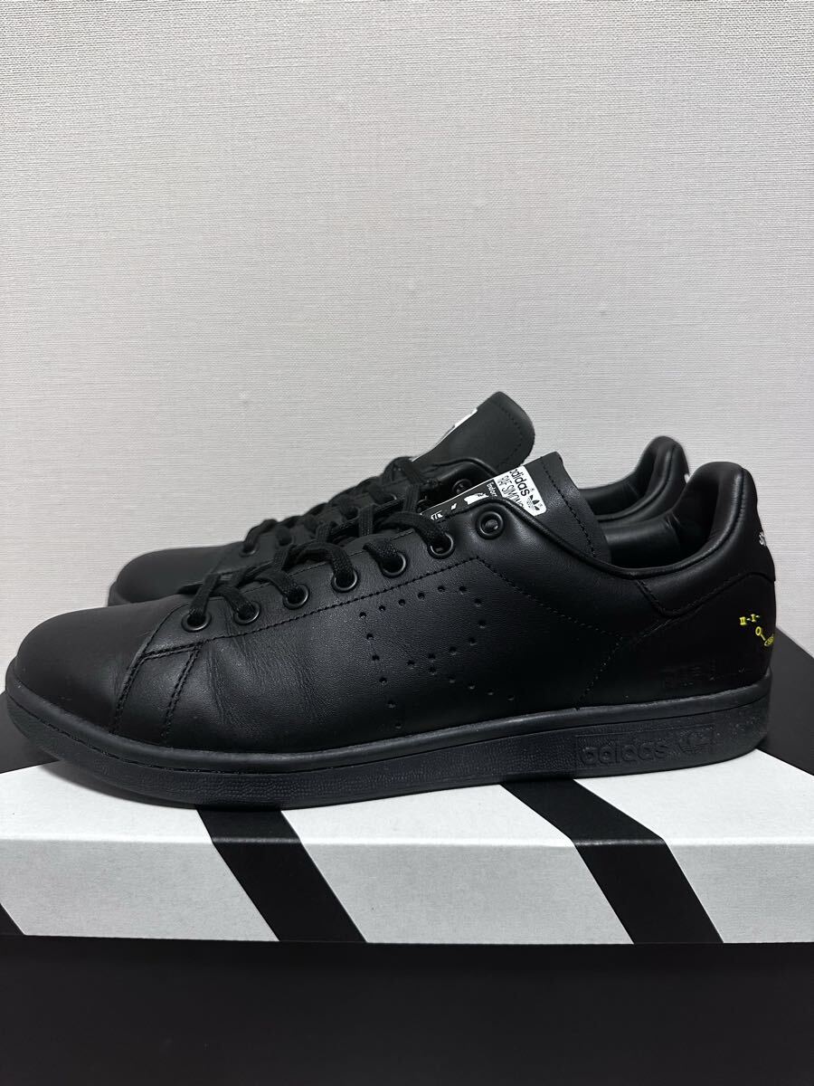 adidas stansmith RAF SIMONS アディダス スタンスミス ラフシモンズ F34257 トリプルブラック 天然皮革 28.5cm BOXなし 靴のみ_画像1