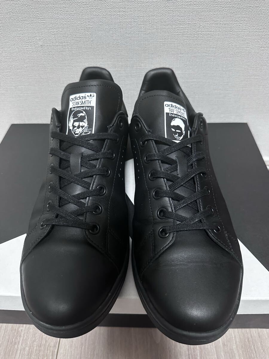 adidas stansmith RAF SIMONS アディダス スタンスミス ラフシモンズ F34257 トリプルブラック 天然皮革 28.5cm BOXなし 靴のみ_画像5