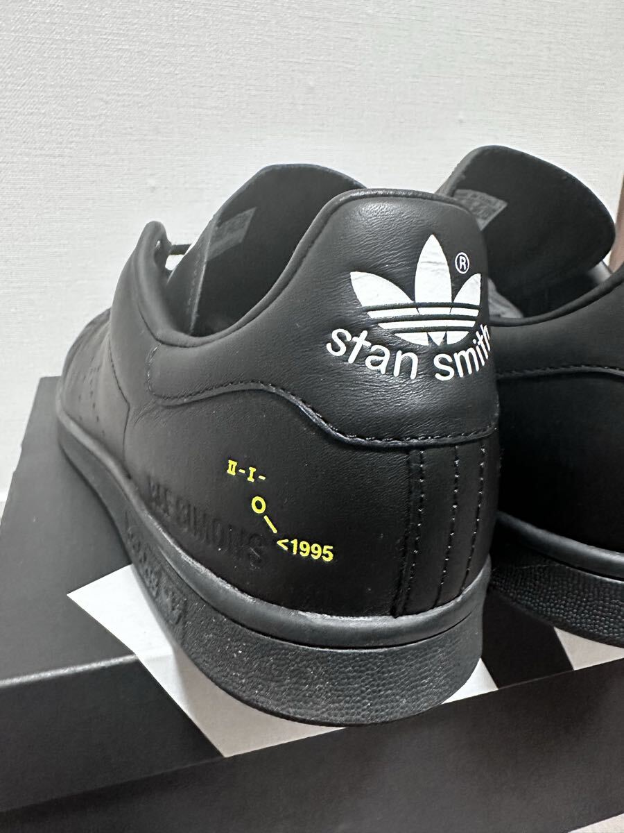 adidas stansmith RAF SIMONS アディダス スタンスミス ラフシモンズ F34257 トリプルブラック 天然皮革 28.5cm BOXなし 靴のみ_画像8