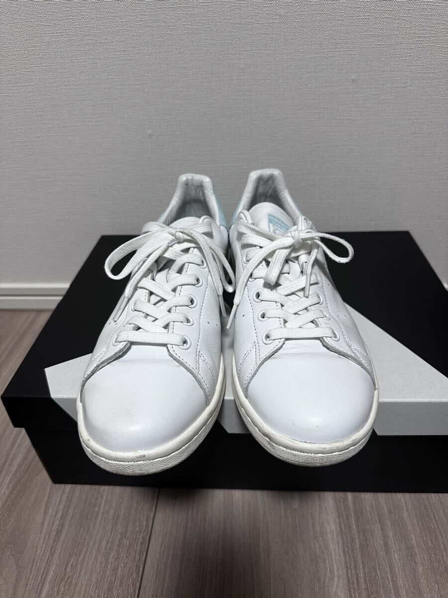adidas stansmith BZ0461 アディダス スタンスミス stan smith 天然皮革 ホワイト グリーン 生産終了 28.5cm 箱無し_画像3