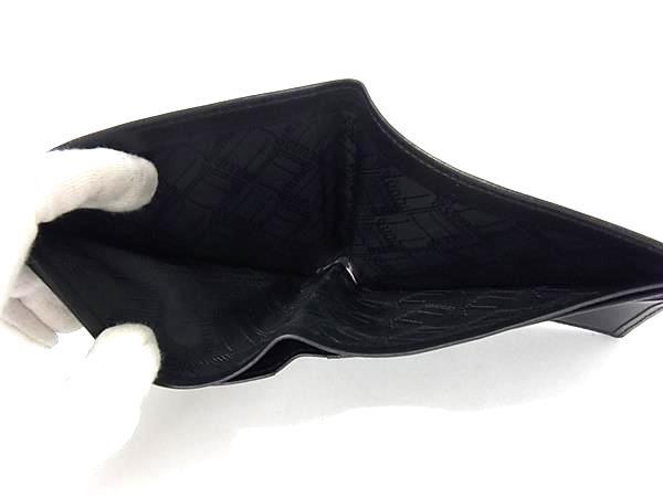 dunhill ダンヒル レザー 二つ折り 財布 ウォレット 札入れ カード入れ メンズ ブラック系 DK1147_画像4