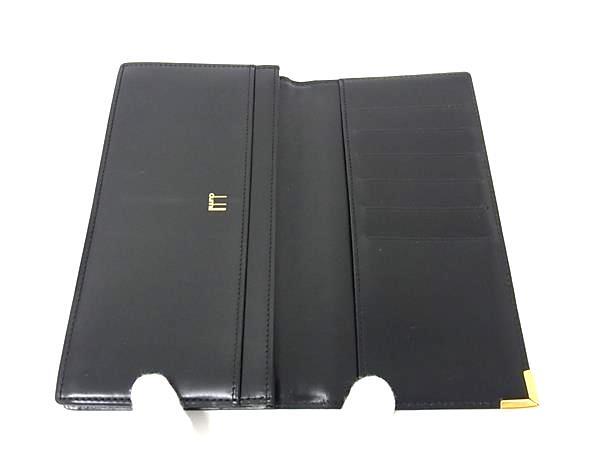dunhill ダンヒル ロンドン レザー 二つ折り 長財布 ウォレット 札入れ カード入れ メンズ ブラック系 DH9483_画像3