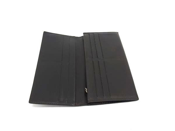 ■美品■ dunhill ダンヒル レザー 二つ折り 長財布 ウォレット 札入れ 小銭入れ カード入れ メンズ ダークブラウン系 DI6053_画像3