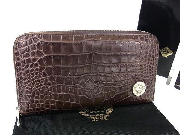# прекрасный товар # Orobianco Orobianco крокодил type вдавлено . кожа раунд застежка-молния длинный кошелек бумажник мужской оттенок коричневого DJ3458 # прекрасный товар # Orobianco Orobianco крокодил type вдавлено . кожа раунд застежка-молния длинный кошелек бумажник мужской оттенок коричневого DJ3458