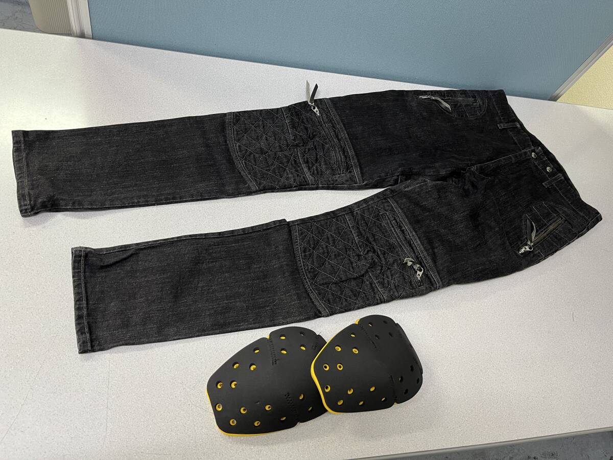 MaxFritz( Max flitsu) Denim Scrambler брюки черный размер 48 продается отдельно колени протектор приложен б/у товар