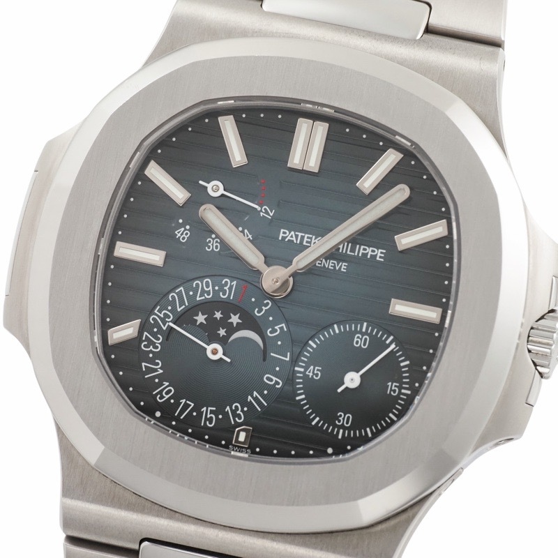  Patek Philip Nautilus маленький comp like-shon письменная гарантия 2022 год 5712/1A-001 нержавеющая сталь самозаводящиеся часы голубой циферблат 