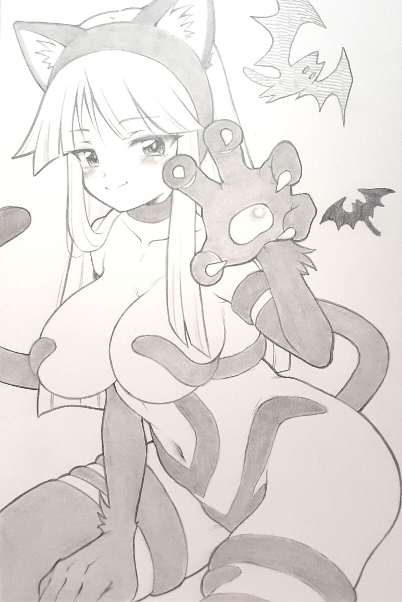  ручные иллюстрации открытка вампир moli gun Ferrie siakos бесплатная доставка 