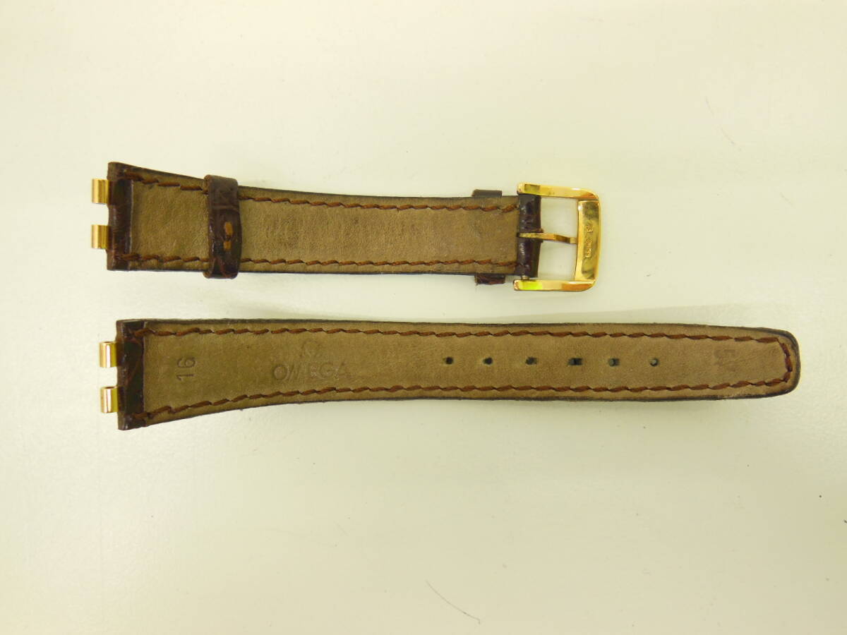  часы праздник Omega наручные часы кожа ремень 2 шт. комплект OMEGA оригинальный хвост таблеток имеется применяющийся товар долгое время дом хранение товар 