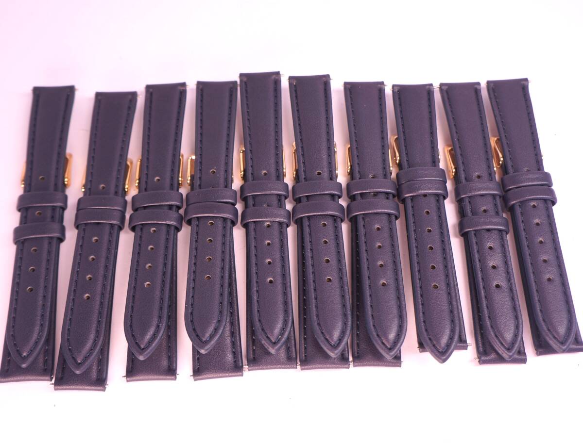 [ не использовался товар ] для замены наручные часы ремень 16mm темно-синий 10 шт. комплект 