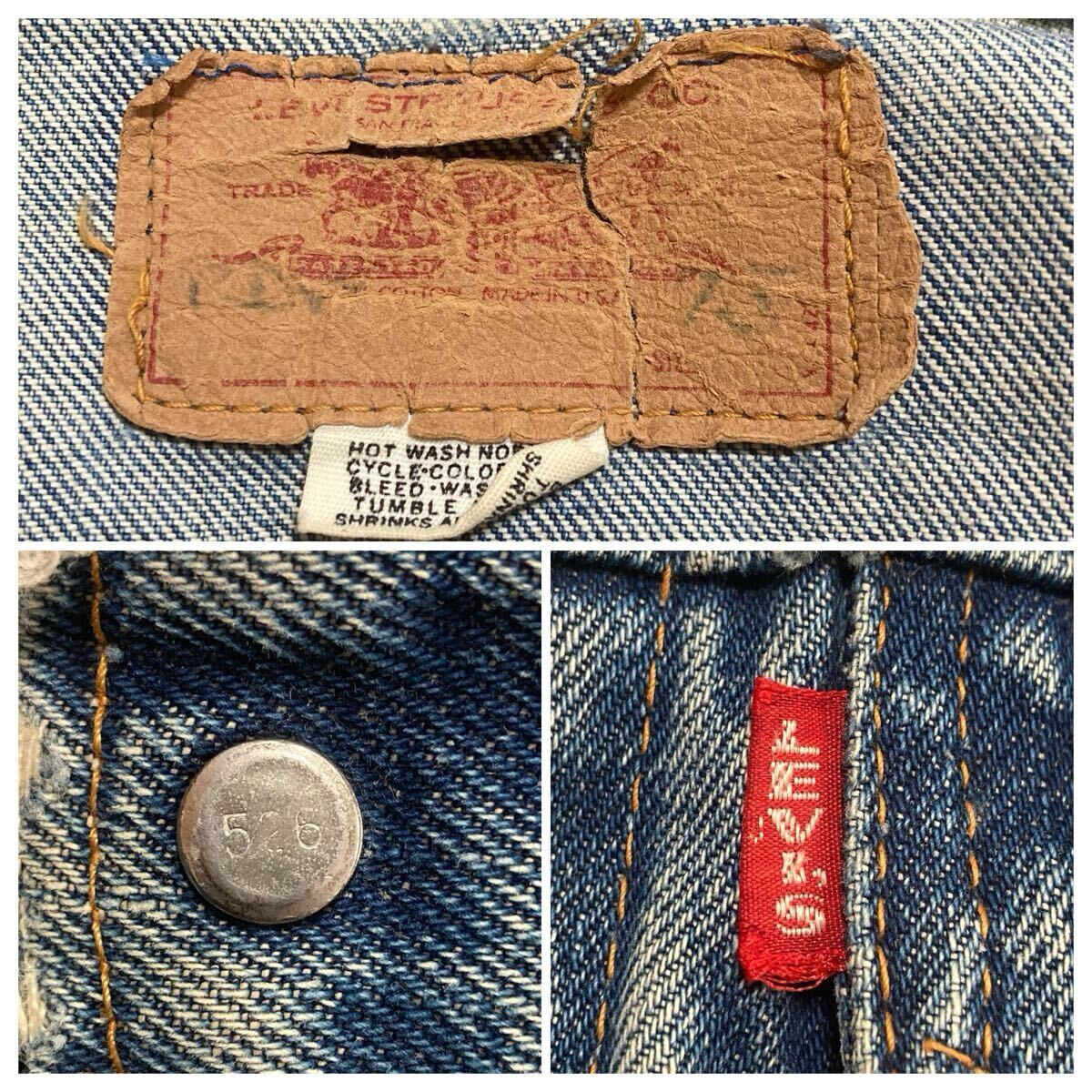 60s〜 リーバイス 70505 BIGE ヴィンテージ オリジナル(LEVIS 1st 2nd 3rd 506XX 507XX 558 557 71205 501 505 66前期 などお好きな方に)_画像2