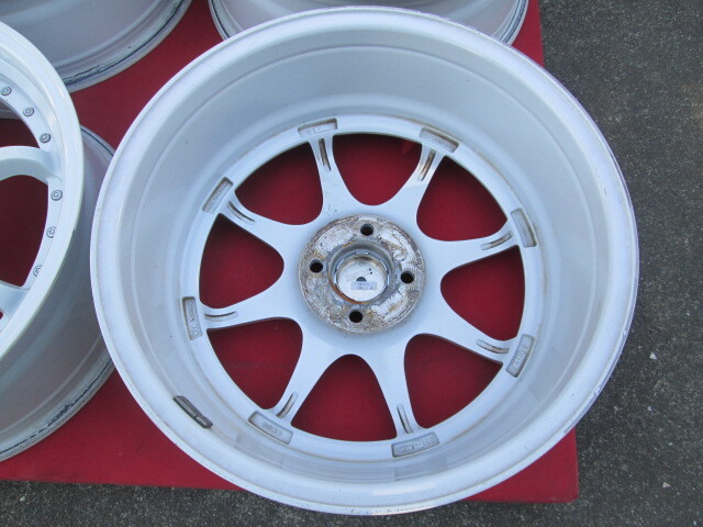 ★良品 激レアモデル BMS 8本スポーク 7J オフ+40 ロードスター ヴィッツ フィット スイフト シビック PCD100-4穴車に_画像5
