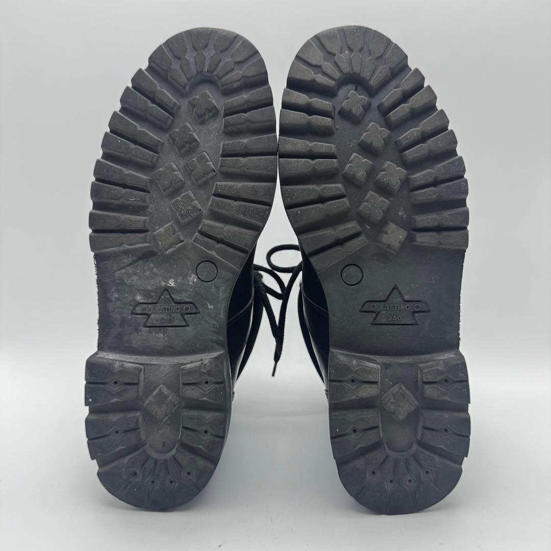 GUCCI グッチ ショート ブーツ レザー 革靴 ハイカット マウンテンブーツ トレッキングブーツ風 ブラック メンズ 40 27cm_画像10