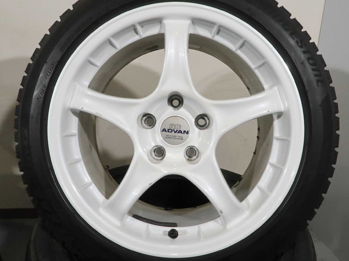 4шт.@RC ADVAN RALLY&DIRT 17 дюймовый 8J +33 5H 114.3 зимний Bridgestone Blizzak VRX2 225/45R17 Yokohama Advan ADRC 780-1