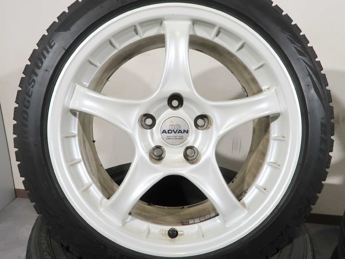 4шт.@RC ADVAN RALLY&DIRT 17 дюймовый 8J +33 5H 114.3 зимний Bridgestone Blizzak VRX2 225/45R17 Yokohama Advan ADRC 780-1