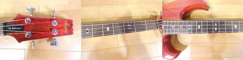 【S) USED!Aria Pro Ⅱ エレキベース SB-R60★アリアプロ/ケース無し/スルーネック ※現状品@170(11)】_画像10