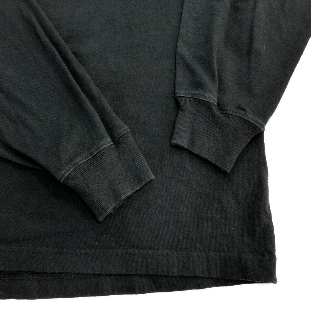 Carhartt カーハート ワンポイントロゴ 長袖ポケットＴシャツ ブラック(メンズ L)中古 古着 V6377_画像6