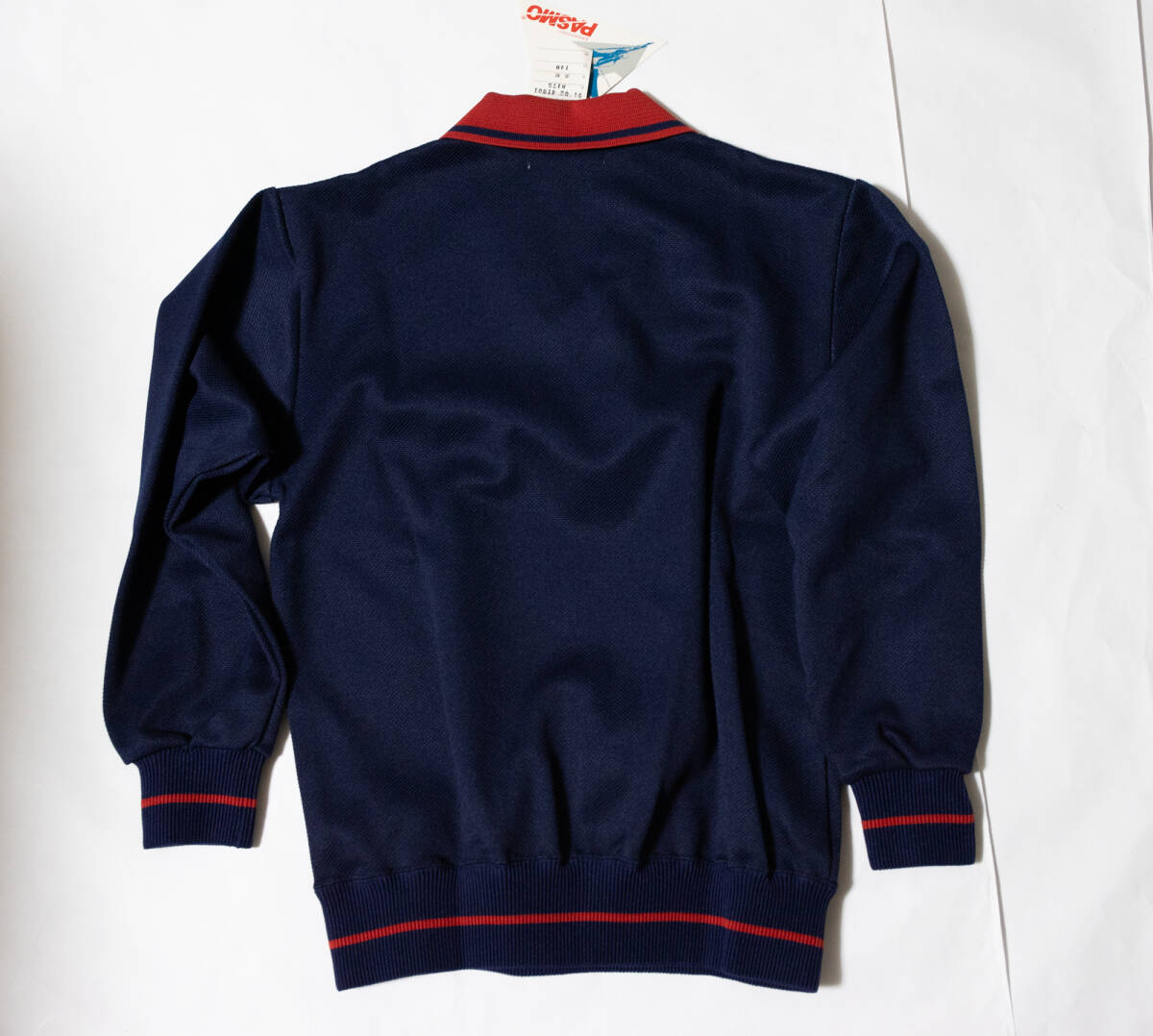 体操服★コロンバイン 学校ジャージ上着 濃紺×赤 140 未使用品即決！_画像6