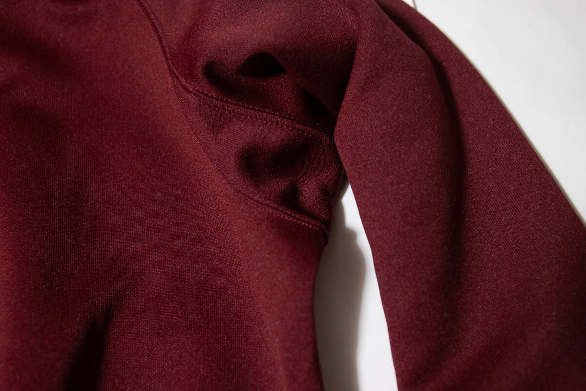 体操服★コロンバイン 学校ジャージ上着 エンジ×白 130 未使用品即決！_画像7