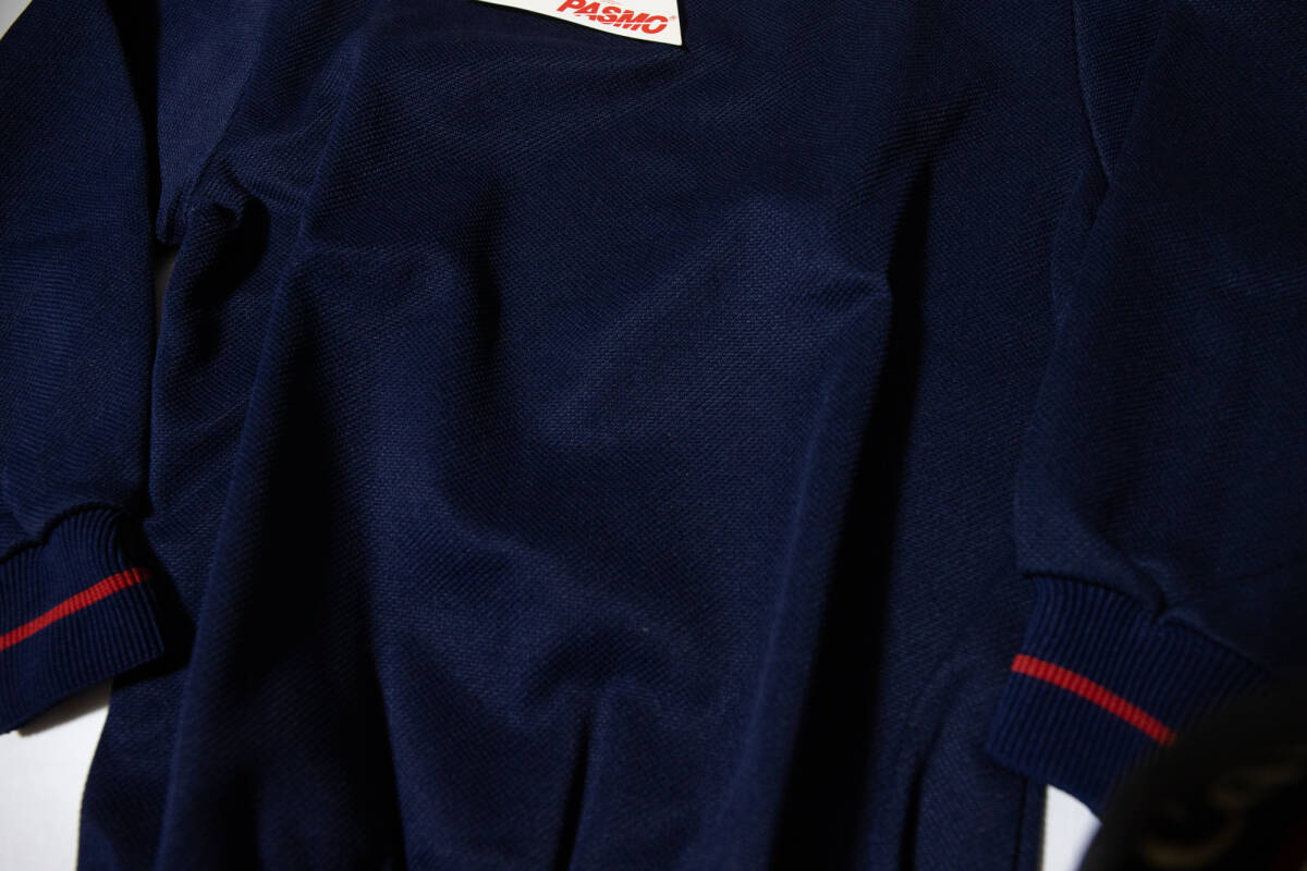 体操服★コロンバイン 学校ジャージ上着 濃紺×赤 140 未使用品即決！_画像4