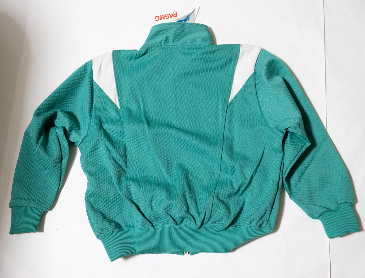 体操服★コロンバイン 学校ジャージ上着 エメラルドグリーン×赤 120 未使用品即決！_画像5