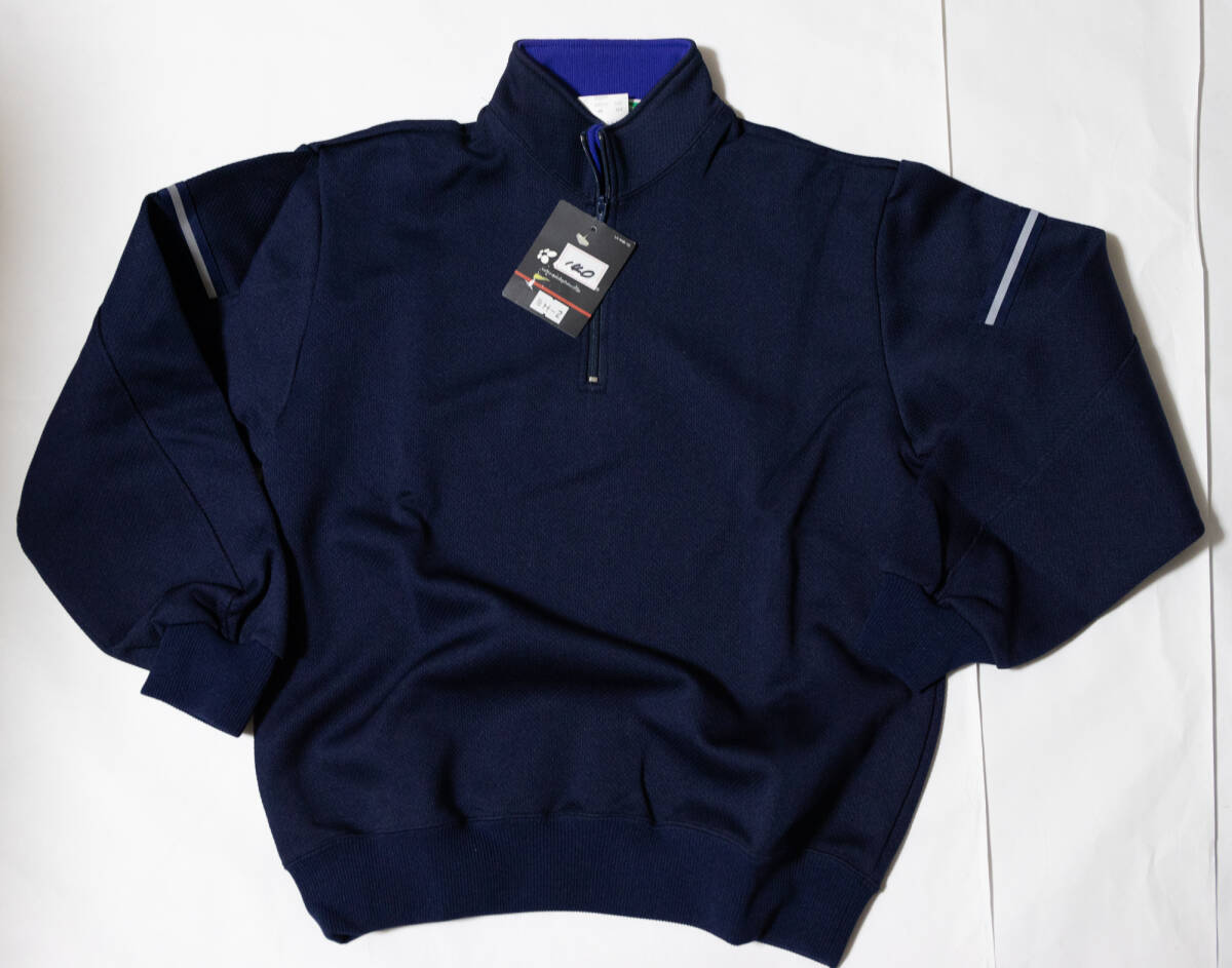 体操服★コロンバイン 学校ジャージ上着 紺×バイオレットブルー 140 未使用品即決！_画像1