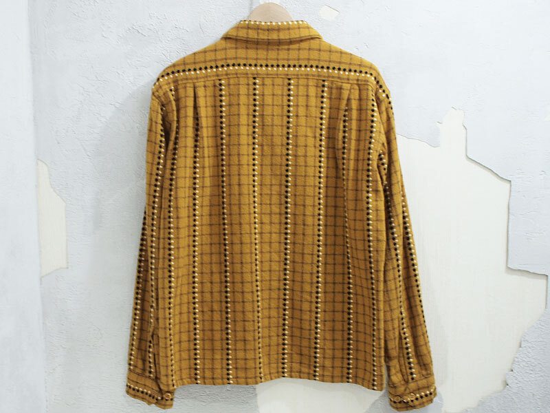 希少 M サイズ 美品 定価28350円 TENDERLOIN T-WOOL SHT DOT ウールシャツ ドット テンダーロイン FT_画像2