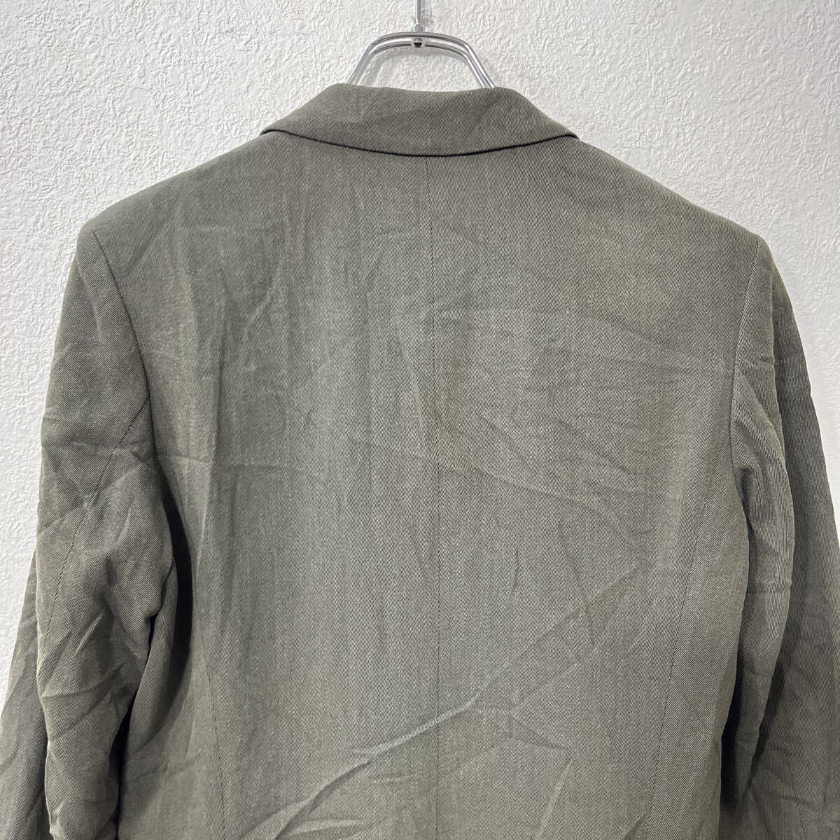 a712-5264 BABANANREPUBLIC テーラードジャケット レディース M〜 カーキ系 バナナリパブリック ボタン ブレザー アウター 秋物_画像5