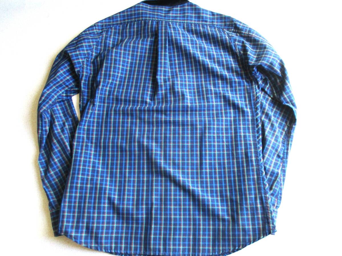 ブルー系★ M ミレー★ 長袖チェックシャツ★ 青 アウトドア_画像8