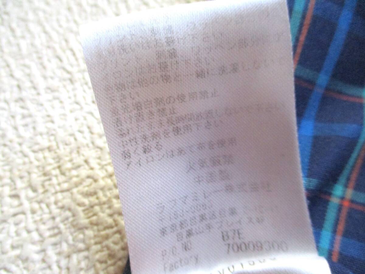 ブルー系★ M ミレー★ 長袖チェックシャツ★ 青 アウトドア_画像10