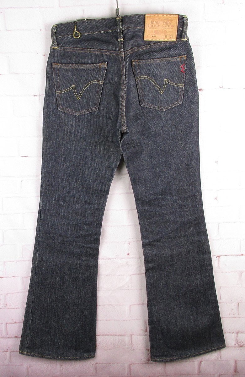 YP22309 IRON HEART железный Heart 464 джинсы Denim брюки ботинки cut W29