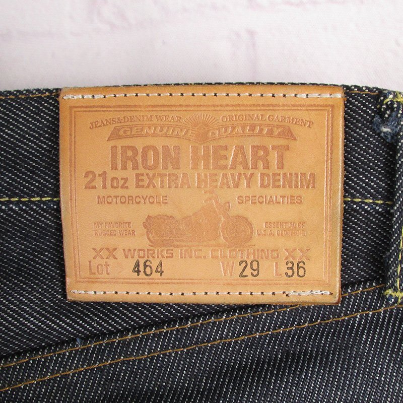 YP22309 IRON HEART железный Heart 464 джинсы Denim брюки ботинки cut W29