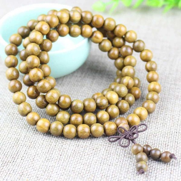 特価 !! [釈迦力] AVALO Ψ3581 20250906-10.2 緑檀製【精工品】 仏珠・念誦 8mm 108珠._画像5