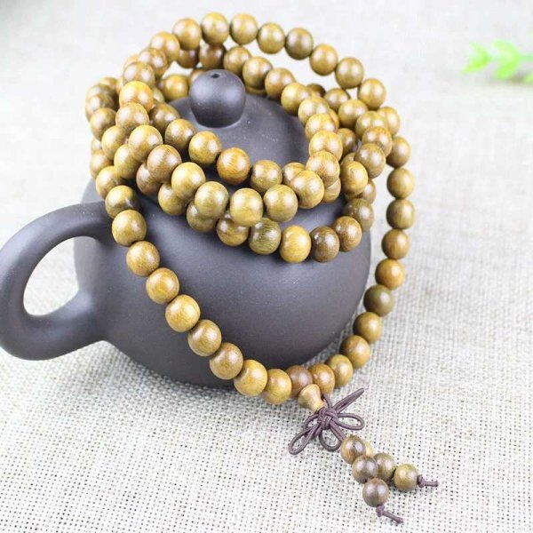 特価 !! [釈迦力] AVALO Ψ3581 20250906-10.2 緑檀製【精工品】 仏珠・念誦 8mm 108珠._画像6