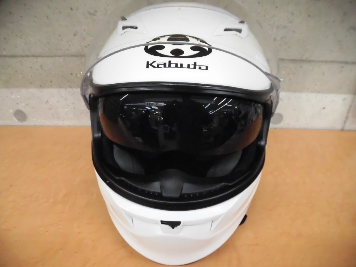 1 иен ~ C103U OGK Kabuto KAMUI-Ⅱ Kamui 2 шлем белый L размер внутренний козырек 