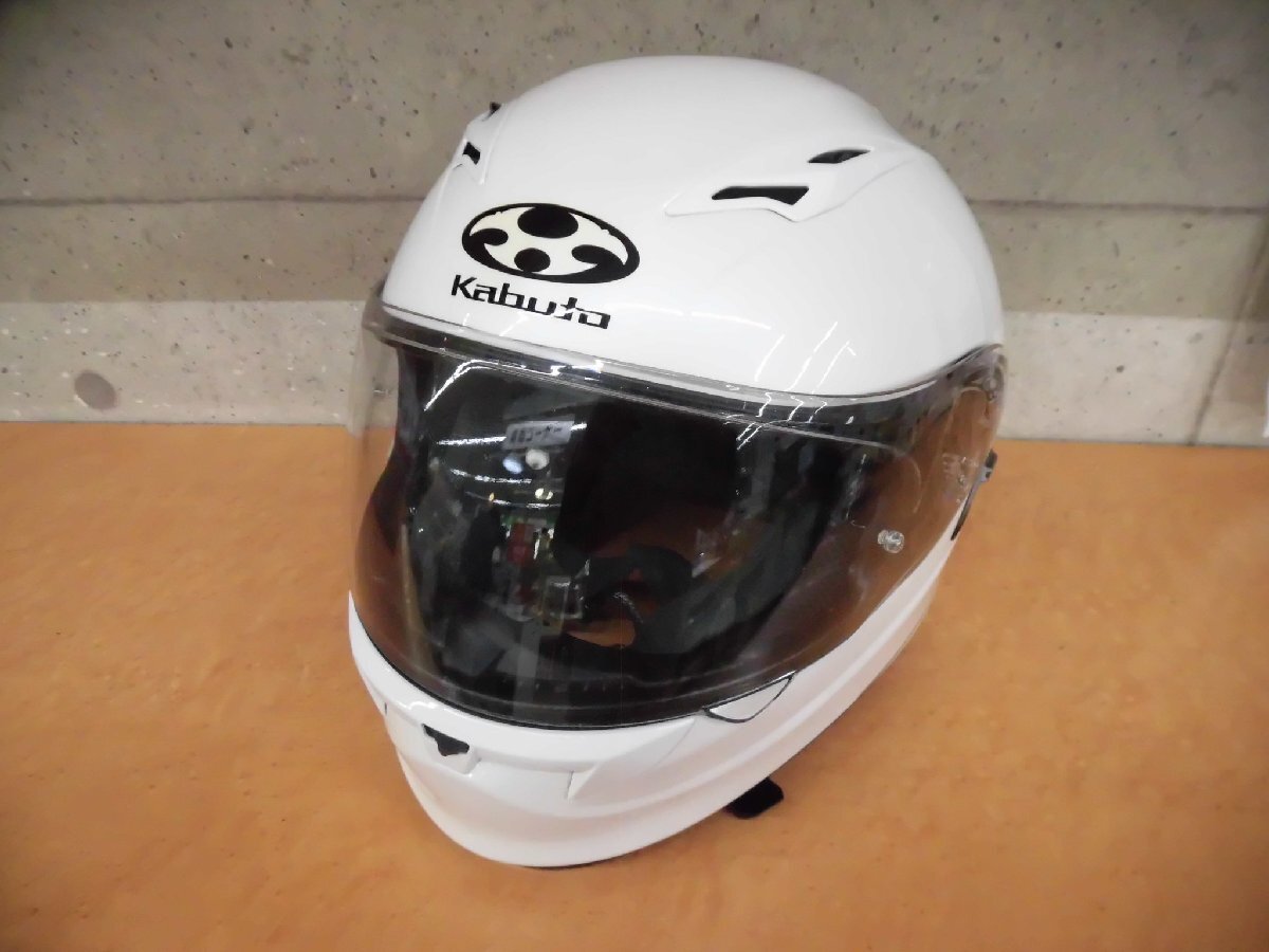 1 иен ~ C103U OGK Kabuto KAMUI-Ⅱ Kamui 2 шлем белый L размер внутренний козырек 