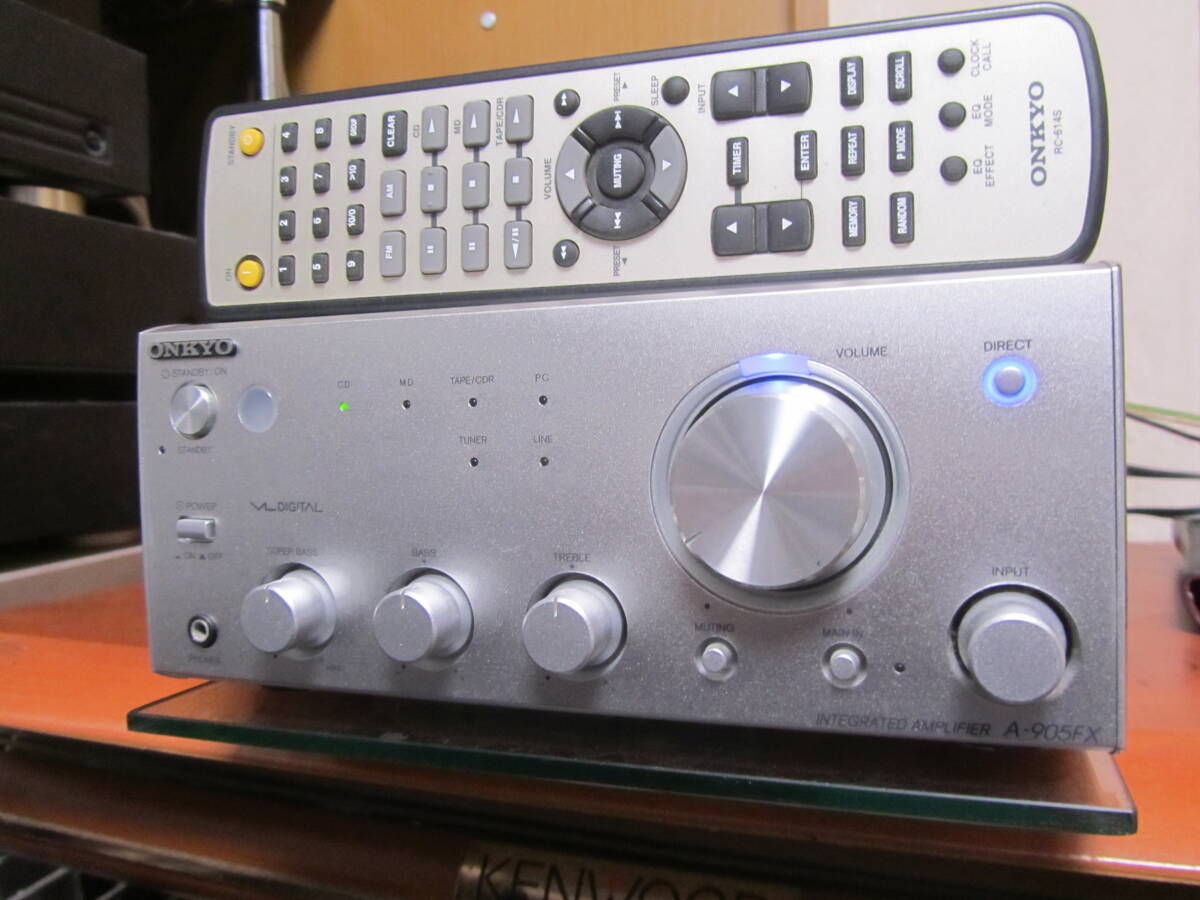 【動作確認済・即決】ONKYO A-905FX　リモコン付_画像1